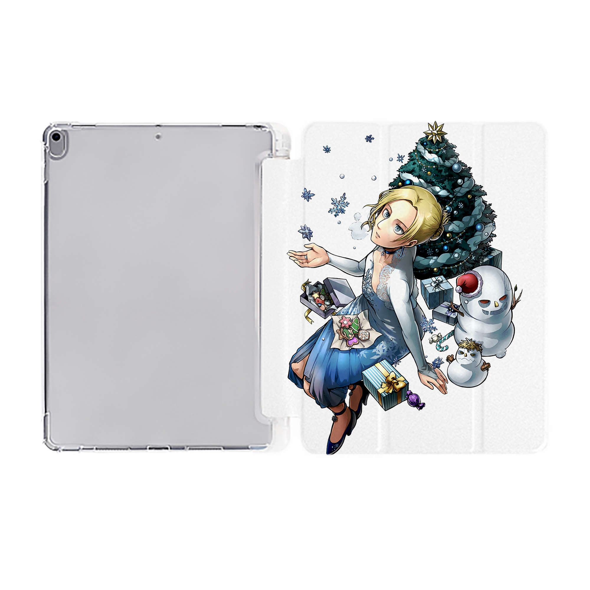 （画像用） 進撃の巨人 アニ・レオンハート Attack on Titan Annie Leonhart IPad ケース ペン収納付き 三つ折りスタンド PUレザー×シリコン 対応機種9.5/10.5/10.9インチ